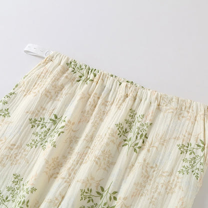 Ownkoti Botanical Leaf Cotton Gauze Pajama Set - image 8