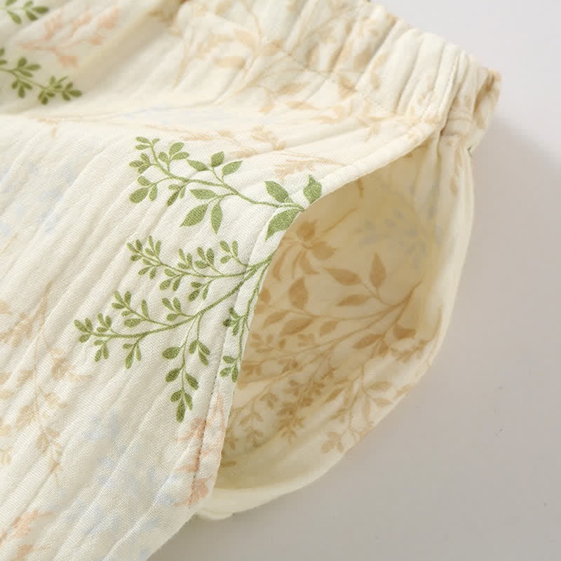 Ownkoti Botanical Leaf Cotton Gauze Pajama Set - image 9