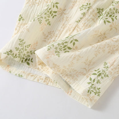 Ownkoti Botanical Leaf Cotton Gauze Pajama Set - image 11