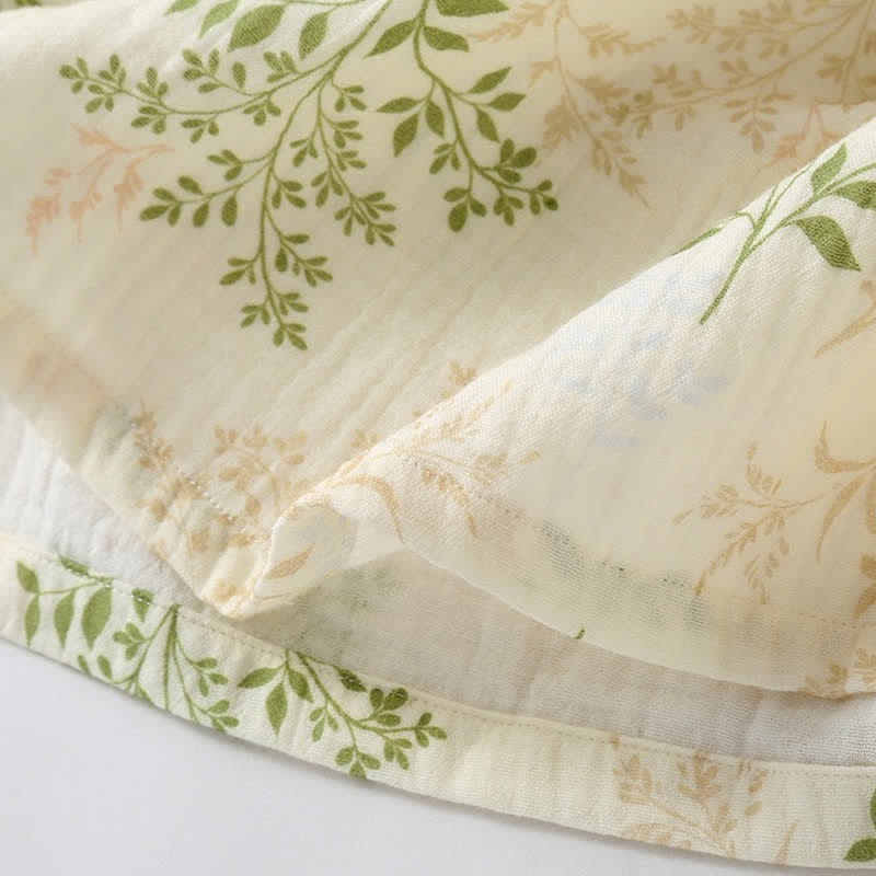 Ownkoti Botanical Leaf Cotton Gauze Pajama Set - image 7