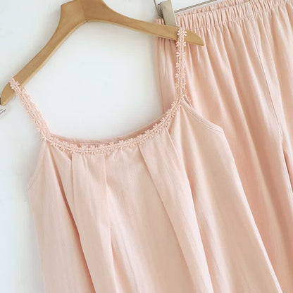 Ownkoti Cotton Jacquard Camisole Pajama Set - image 3