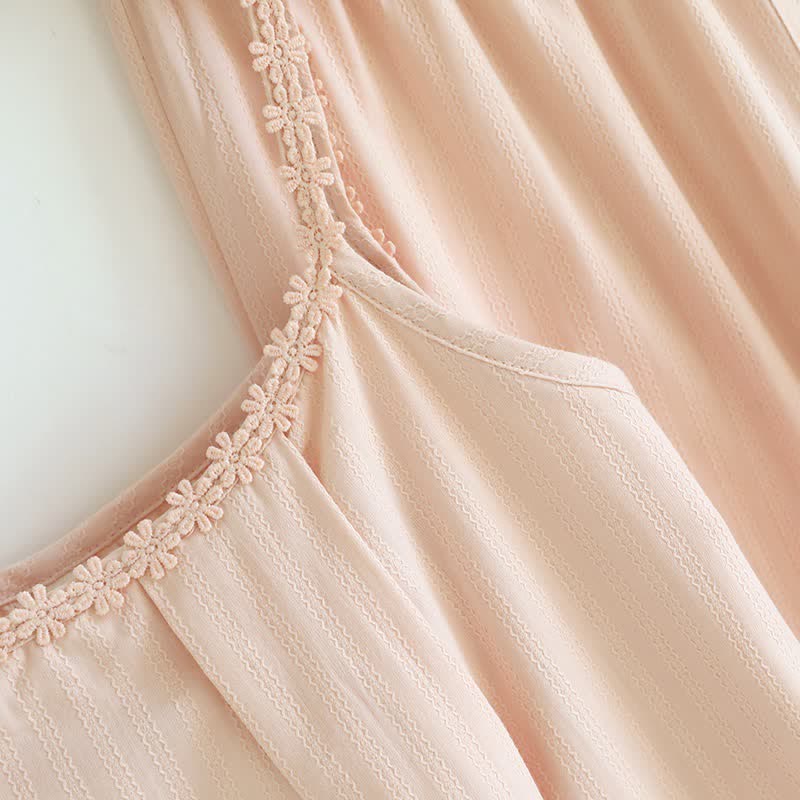 Ownkoti Cotton Jacquard Camisole Pajama Set - image 5