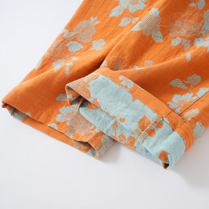 Ownkoti Vintage Asian Inspired Floral Cotton Pajamas - image 9