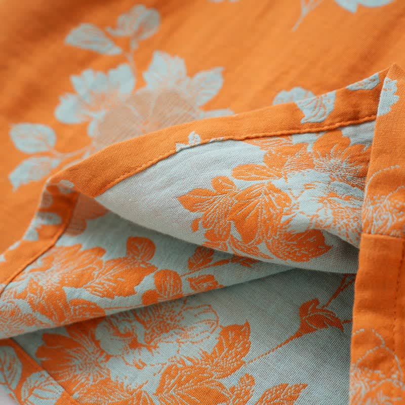 Ownkoti Vintage Asian Inspired Floral Cotton Pajamas - image 5