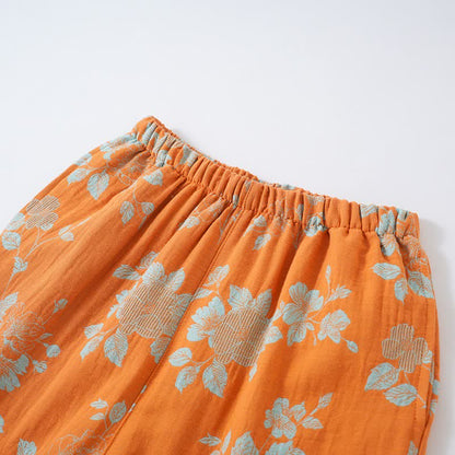 Ownkoti Vintage Asian Inspired Floral Cotton Pajamas - image 6