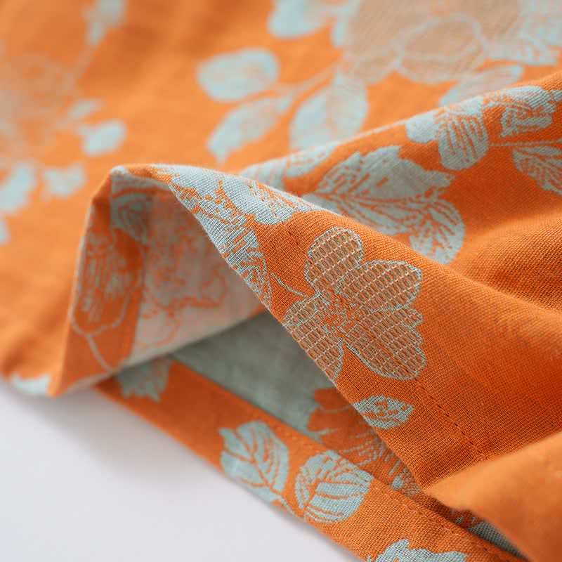 Ownkoti Vintage Asian Inspired Floral Cotton Pajamas - image 4