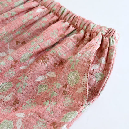 Ownkoti Vintage-Inspired Rose Jacquard Cotton Pajama Set - image 14
