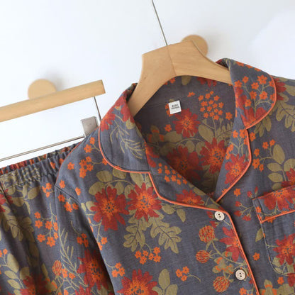 Ownkoti Vintage-Inspired Floral Cotton Gauze Pajamas - image 3