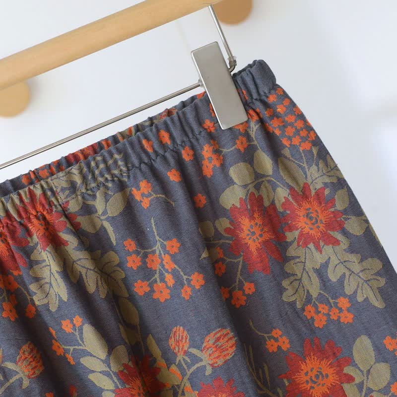 Ownkoti Vintage-Inspired Floral Cotton Gauze Pajamas - image 12