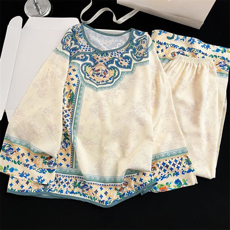 Ownkoti Vintage Style Hanfu-Inspired Pajama Set - image 1