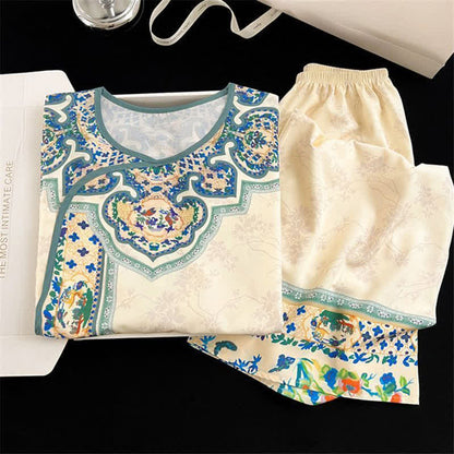 Ownkoti Vintage Style Hanfu-Inspired Pajama Set - image 3