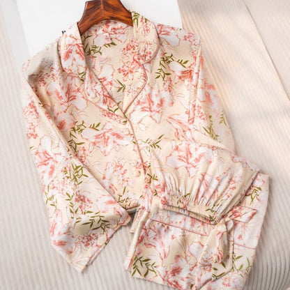 Ownkoti Rustic Pink Floral & Leaf Pajama Set - image 4