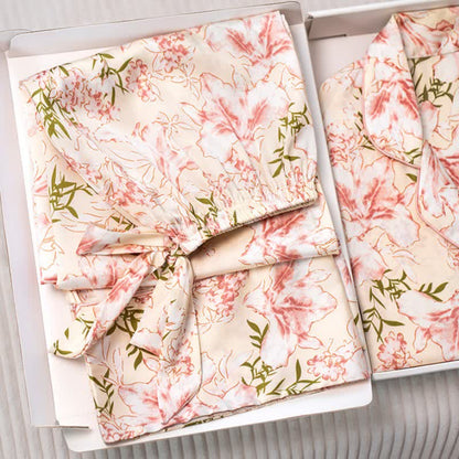 Ownkoti Rustic Pink Floral & Leaf Pajama Set - image 6