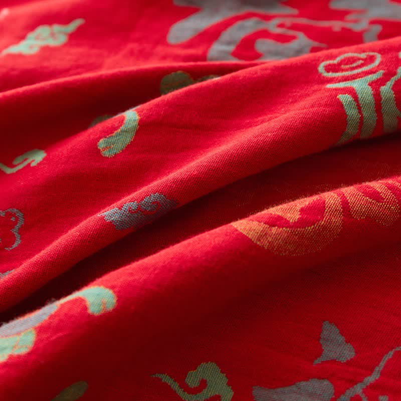 Ownkoti Oriental Horse Cotton Double Gauze Bedspread - image 4