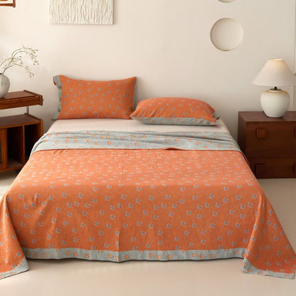 Ownkoti Country Style Floral Cotton Double Gauze Bedspread - image 1