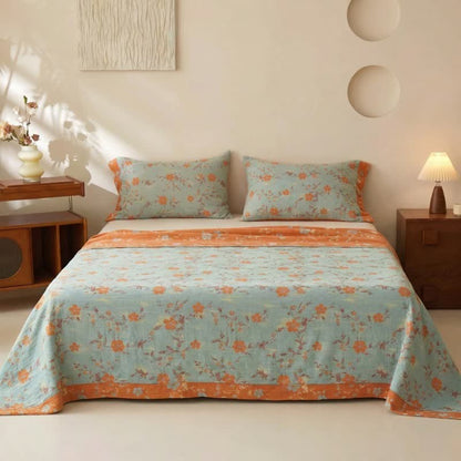 Ownkoti Floral & Branch Cotton Double Gauze Bedspread - image 1