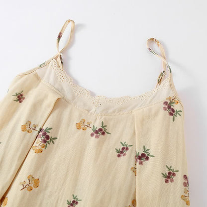 Ownkoti Loquat Print Cotton Pajama Set(3PCS) - image 5