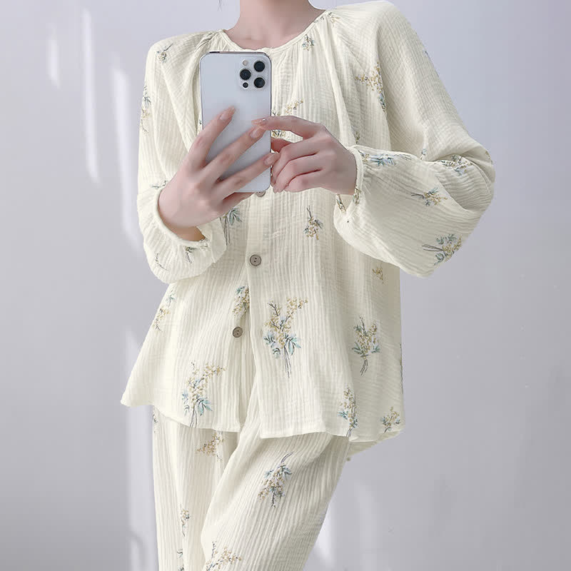 Ownkoti Bouquet Double Gauze Cotton Loungewear Set - image 2