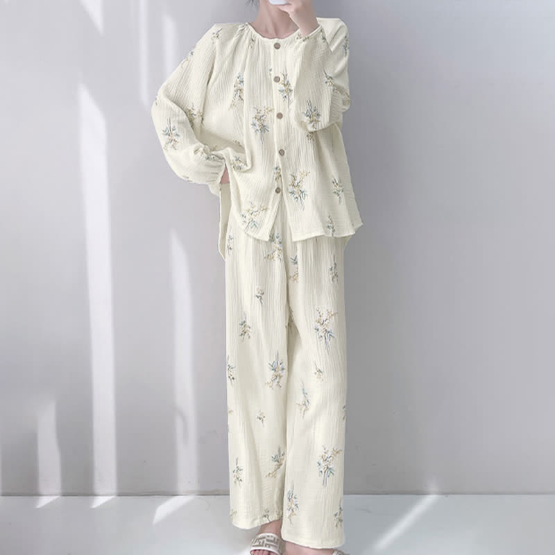 Ownkoti Bouquet Double Gauze Cotton Loungewear Set - image 1
