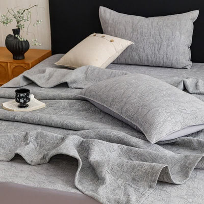 Ownkoti Floral Cotton Triple-Layer Gauze Jacquard Quilt Blanket - image 24