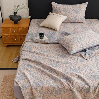 Ownkoti Vintage Cotton Triple-Layer Gauze Jacquard Quilt Blanket - image 12