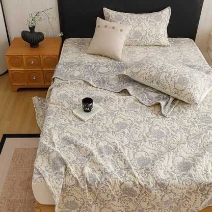 Ownkoti Vintage Cotton Triple-Layer Gauze Jacquard Quilt Blanket - image 5