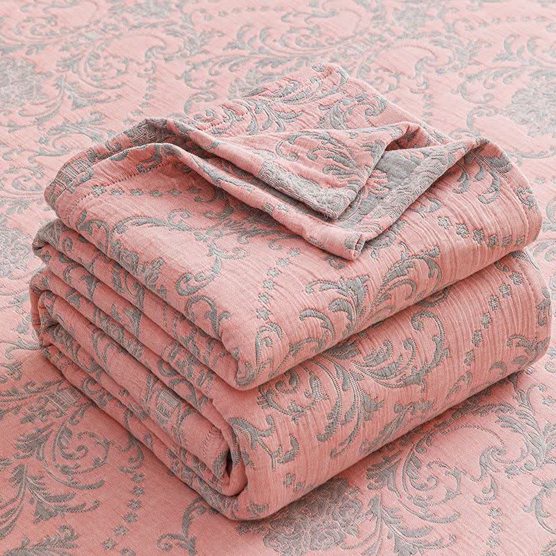Ownkoti Vintage Cotton Triple-Layer Gauze Jacquard Quilt Blanket - image 18