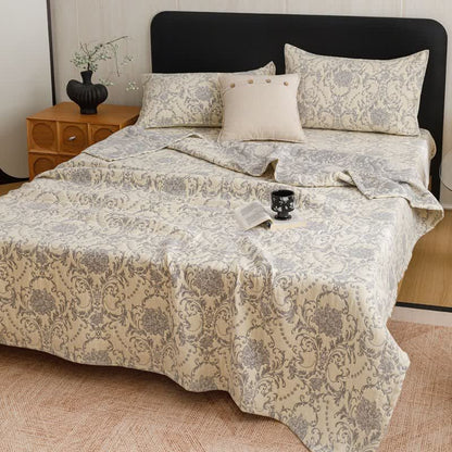 Ownkoti Vintage Cotton Triple-Layer Gauze Jacquard Quilt Blanket - image 1