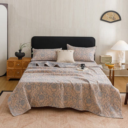 Ownkoti Vintage Cotton Triple-Layer Gauze Jacquard Quilt Blanket - image 9