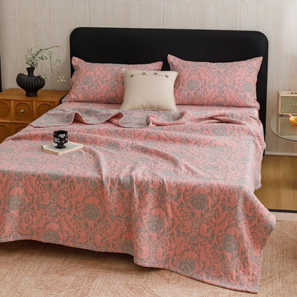 Ownkoti Vintage Cotton Triple-Layer Gauze Jacquard Quilt Blanket - image 15