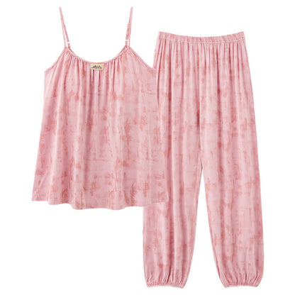 Ownkoti Artistic Watercolor-Inspired Cotton Camisole & Pants Sleepwear - image 10