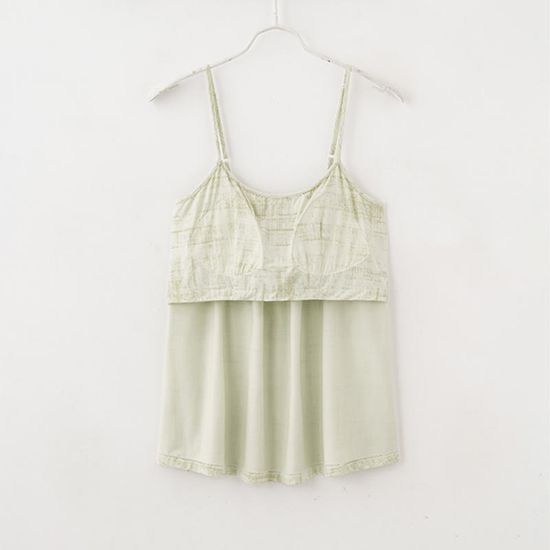 Ownkoti Artistic Watercolor-Inspired Cotton Camisole & Pants Sleepwear - image 13