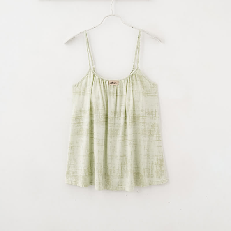 Ownkoti Artistic Watercolor-Inspired Cotton Camisole & Pants Sleepwear - image 12