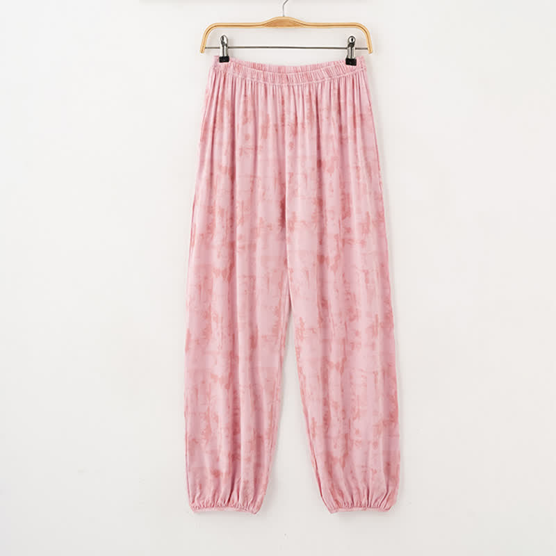 Ownkoti Artistic Watercolor-Inspired Cotton Camisole & Pants Sleepwear - image 3