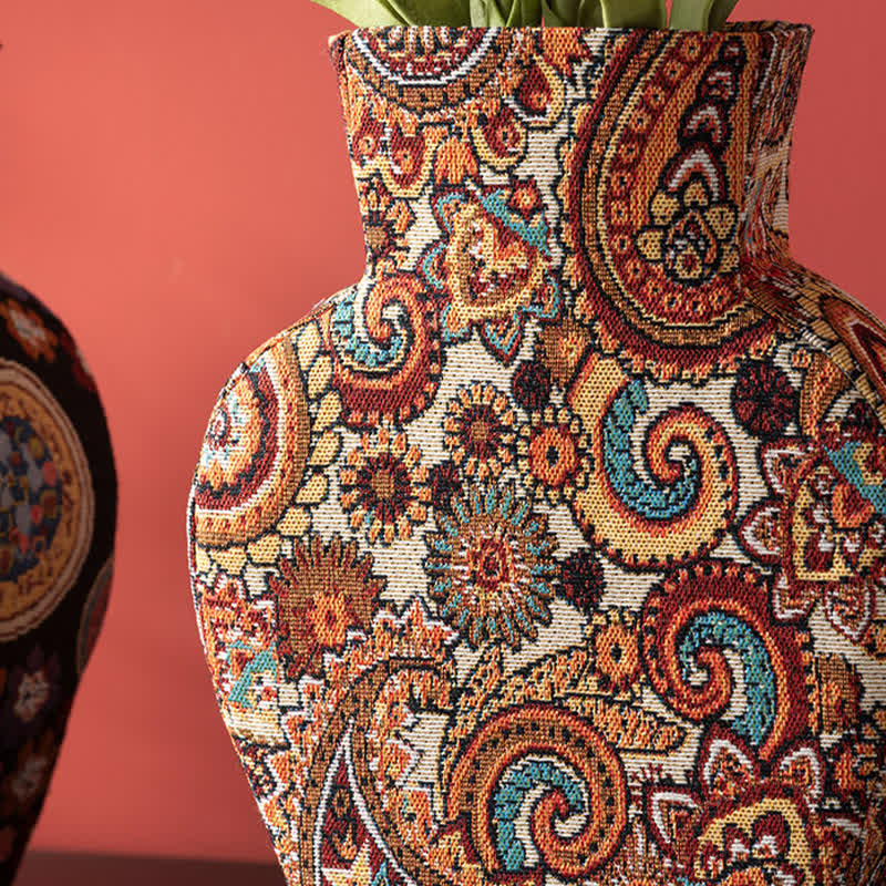Ownkoti Artistic Fabric-Wrapped Vase for Home Aesthetics - image 6