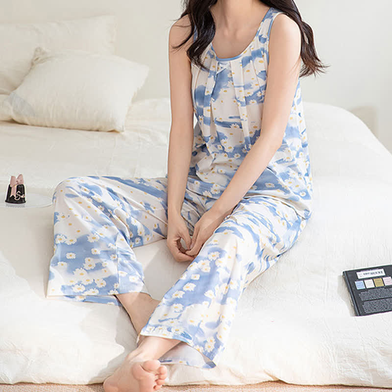 Ownkoti Daisy Cotton Tank & Pants Sleepwear - image 2