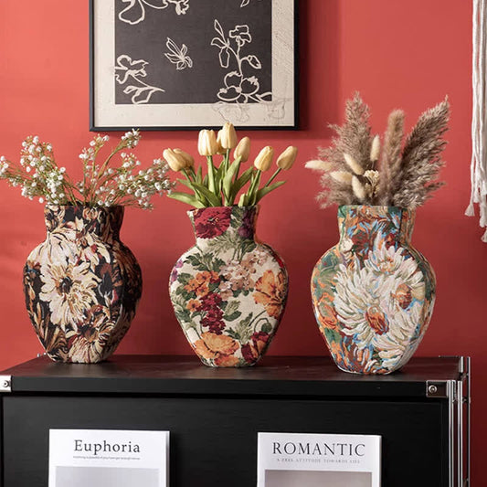 Ownkoti Handcrafted Soft-Texture Floral Decorative Vase - image 0