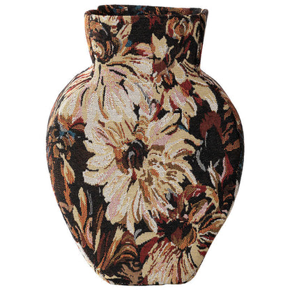 Ownkoti Handcrafted Soft-Texture Floral Decorative Vase - Black - 3"W x 8"L x 12"H - image 7