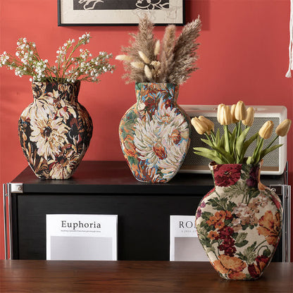 Ownkoti Handcrafted Soft-Texture Floral Decorative Vase - image 1