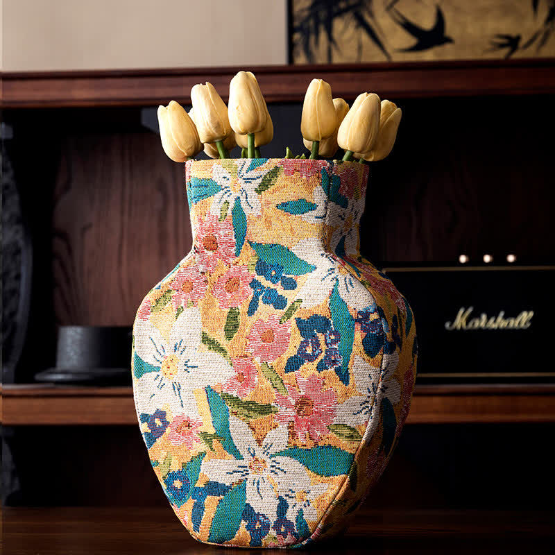 Ownkoti Vintage Creative Floral Fabric Wrapped Vase - image 4