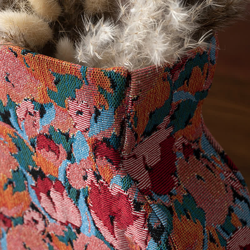 Ownkoti Vintage Creative Floral Fabric Wrapped Vase - image 3