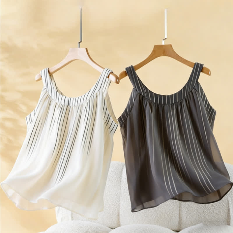 Ownkoti Minimalist Striped Cotton Sleeveless Pajama Set - image 2