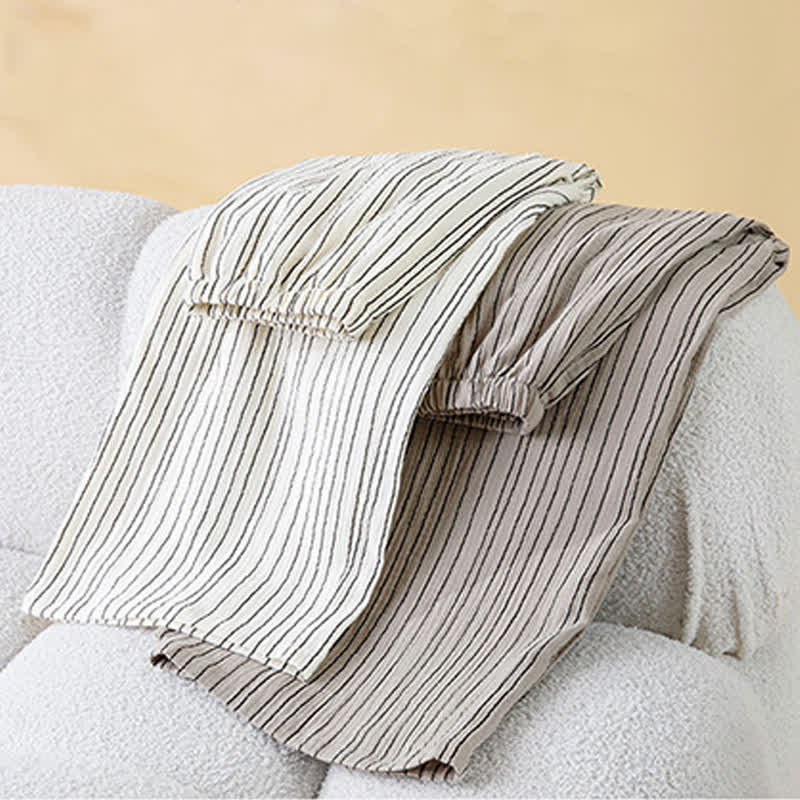 Ownkoti Minimalist Striped Cotton Sleeveless Pajama Set - image 4