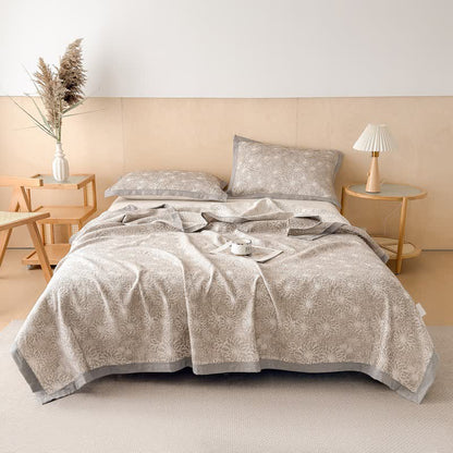 Ownkoti Cotton Rustic Floral Muslin Quilt Blanket - image 4