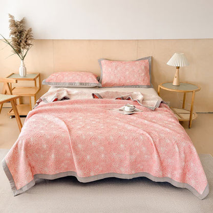 Ownkoti Cotton Rustic Floral Muslin Quilt Blanket - image 1