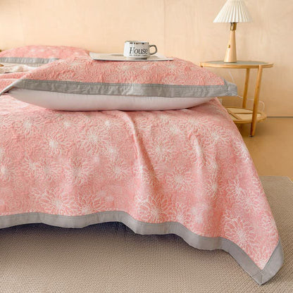 Ownkoti Cotton Rustic Floral Muslin Quilt Blanket - image 2