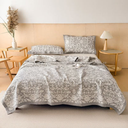 Ownkoti Cotton Floral & Branch Muslin Quilt Blanket - image 4
