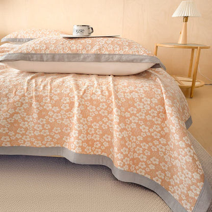 Ownkoti Cotton Cherry Blossom Muslin Quilt Blanket - image 11