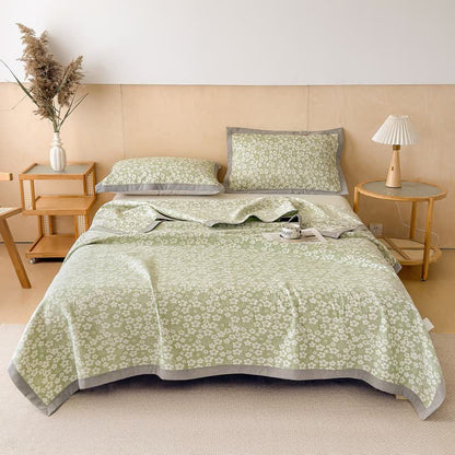 Ownkoti Cotton Cherry Blossom Muslin Quilt Blanket - image 7