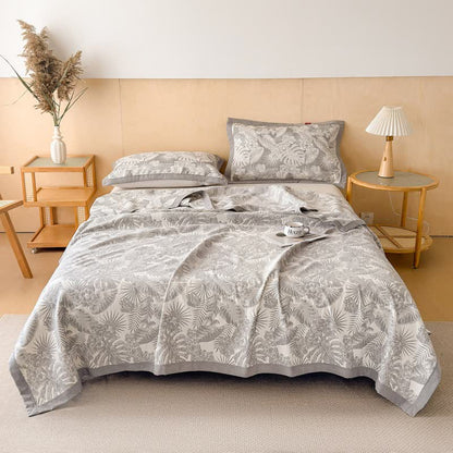 Ownkoti Cotton Jungle Leaf Muslin Quilt Blanket - image 1